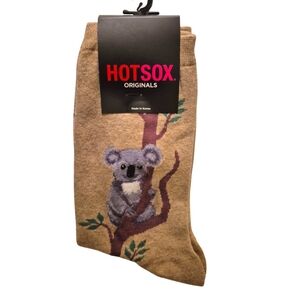 Hot Sox Koala Design Tan Socks